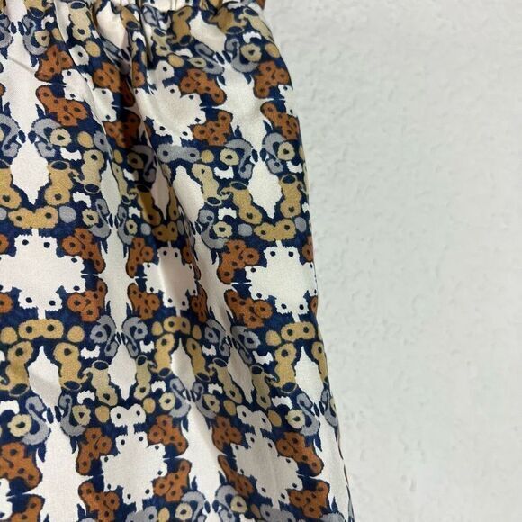 Club Monaco Multi-Color Silk Lined Geometric Print Mini Skirt Womens Size Medium - Picture 2 of 6